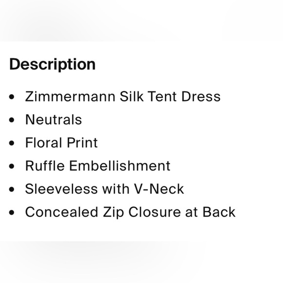 Zimmermann Floral Mini Dress - Cream and Pink - Picture 3 of 3